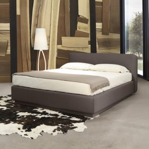 LETTO MATRIMONIALE CON CONTENITORE “MOON”