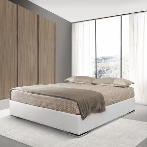 LETTO MATRIMONIALE CON CONTENITORE “SOMMIER”