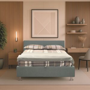 LETTO MATRIMONIALE CON CONTENITORE “ARIEL”